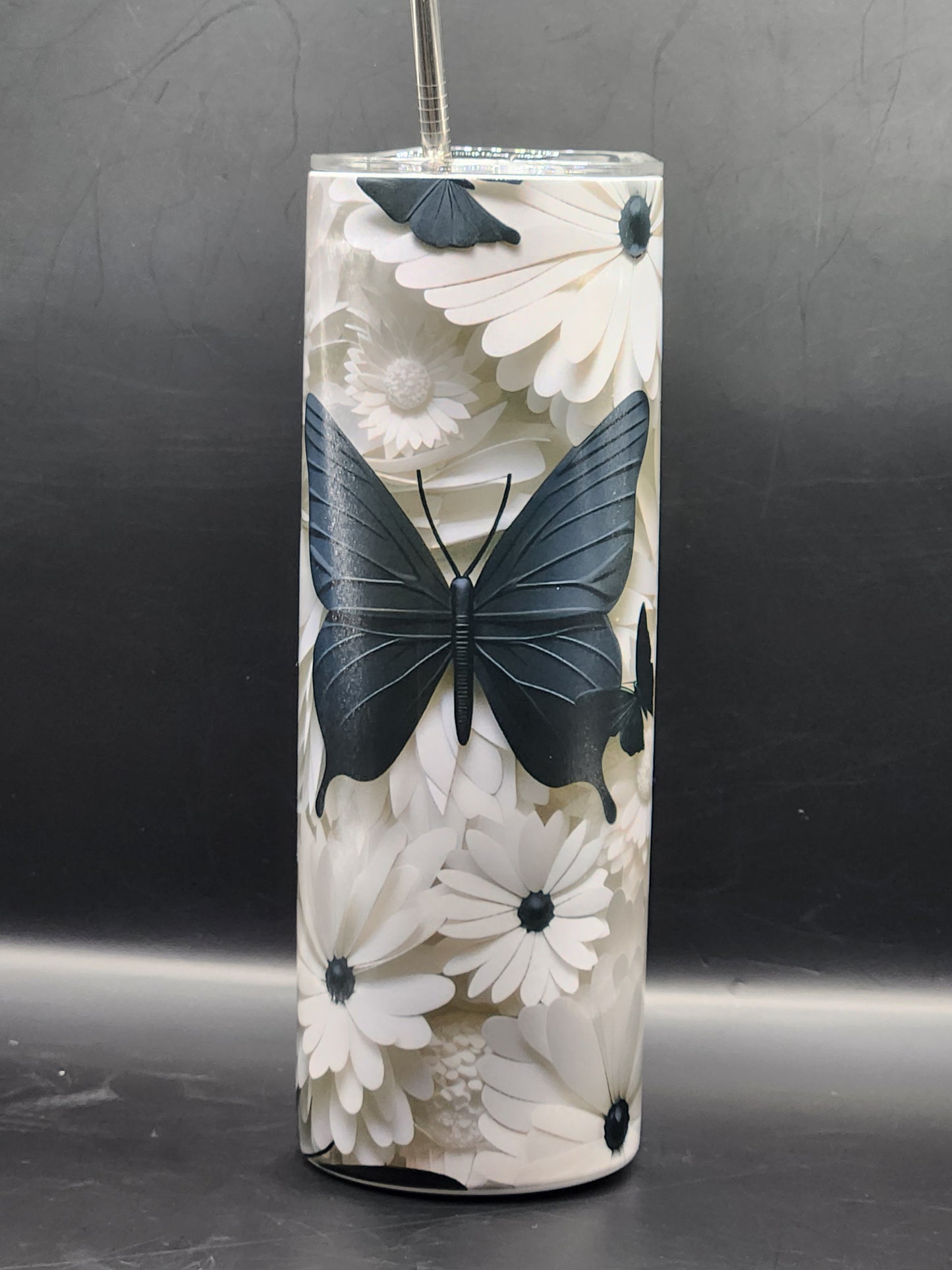 Black Butterfly tumbler