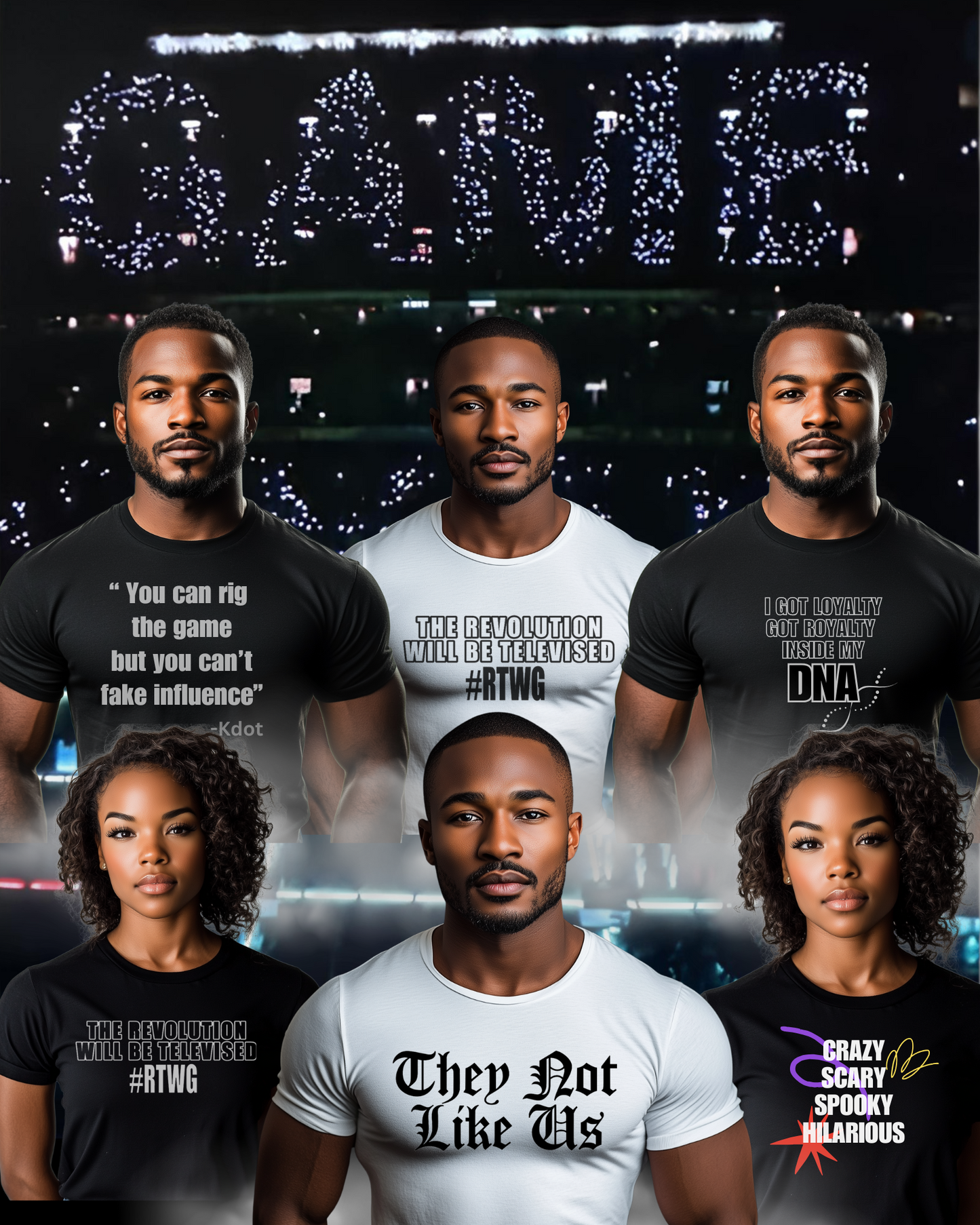 They Not Like Us tee series