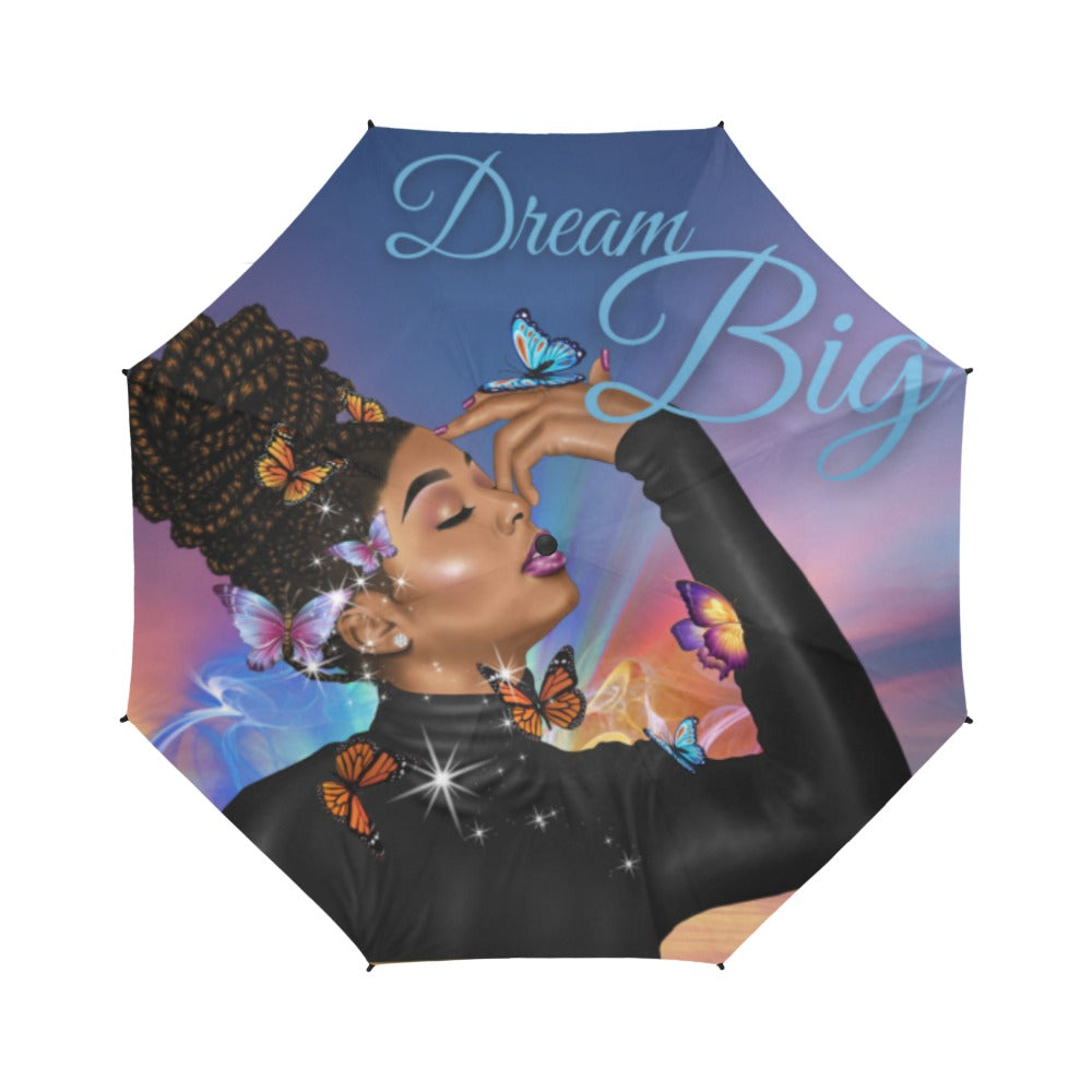 Dream Big Semi-Automatic Foldable Umbrella (Model U05)