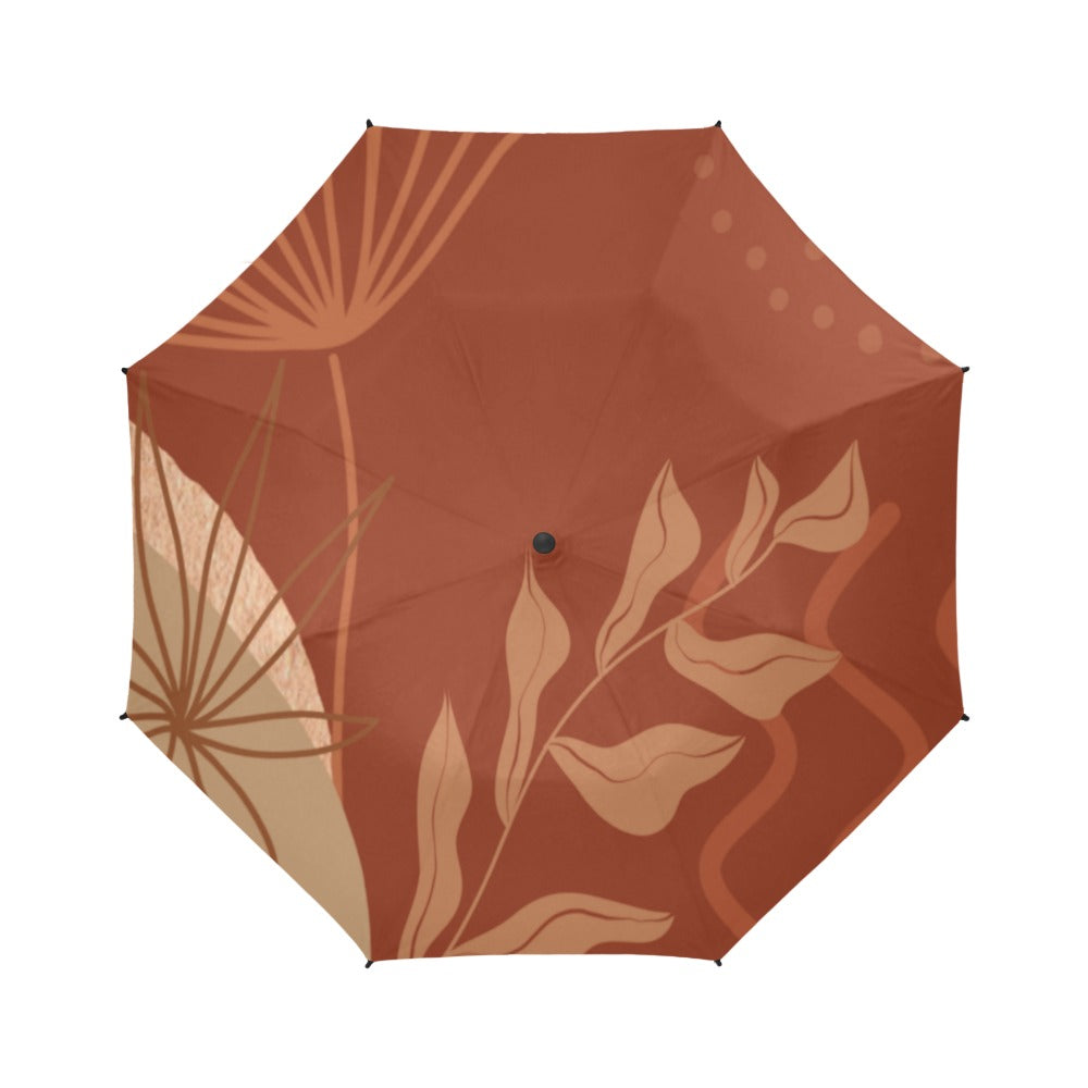 Down to Earth umbrella lt bwn Semi-Automatic Foldable Umbrella (Model U05)