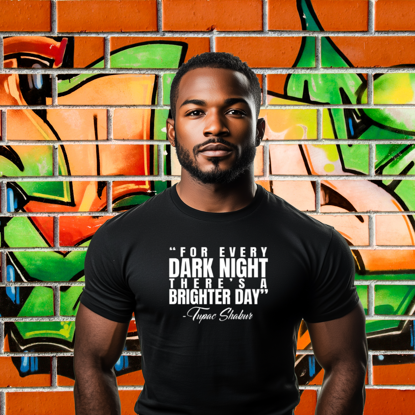 "For Every Dark Night, There is a Brighter Day" tee