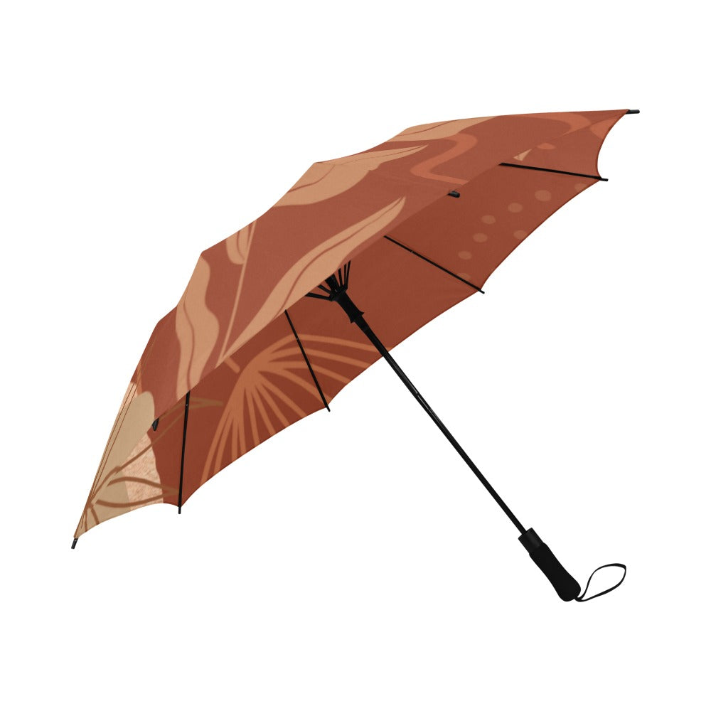 Down to Earth umbrella lt bwn Semi-Automatic Foldable Umbrella (Model U05)