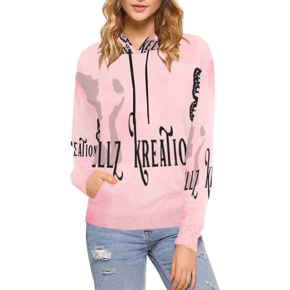 women's logo hoodie All Over Print Hoodie for Women (USA Size) (Model H13)