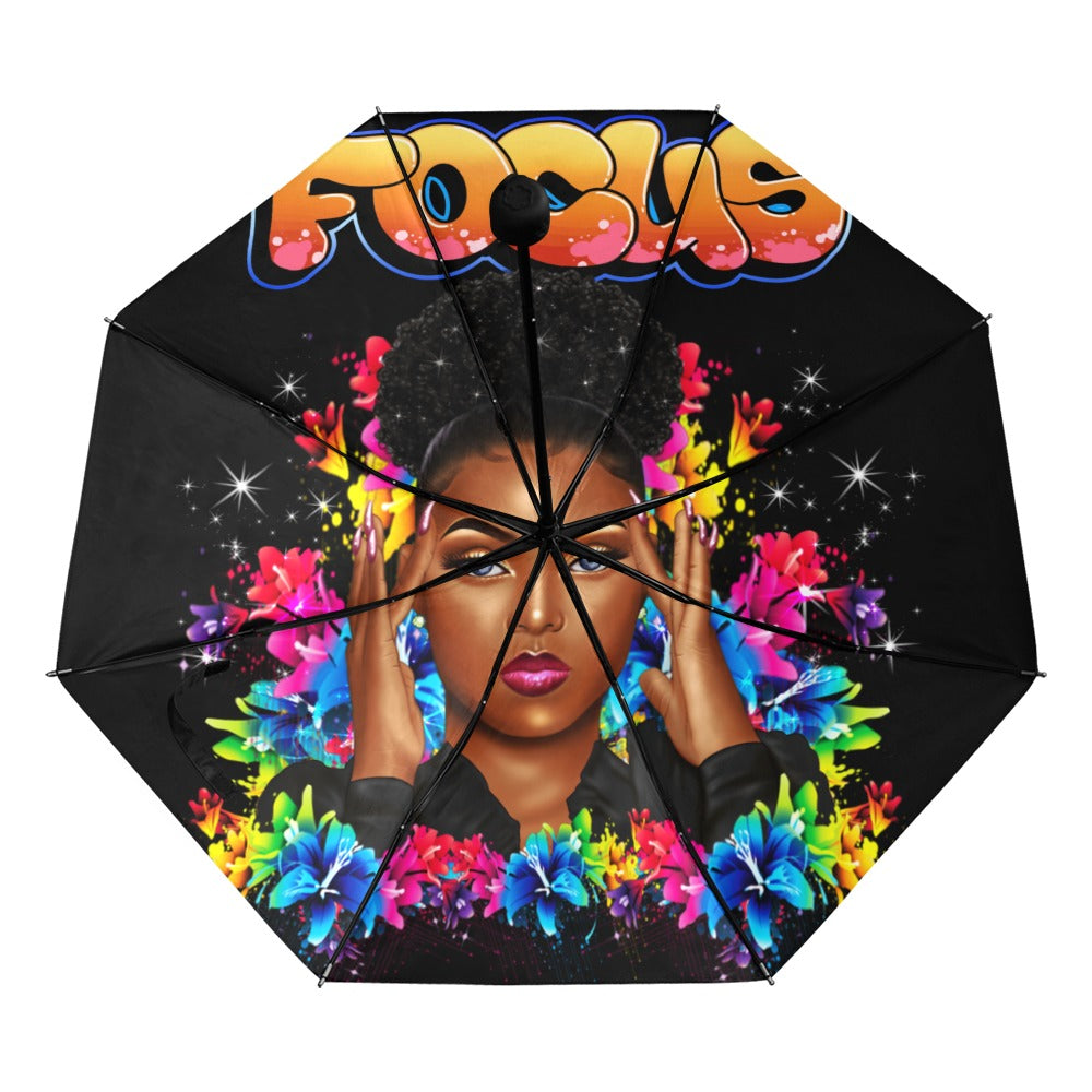 Focus Anti-UV Foldable Umbrella (Underside Printing) (U07)