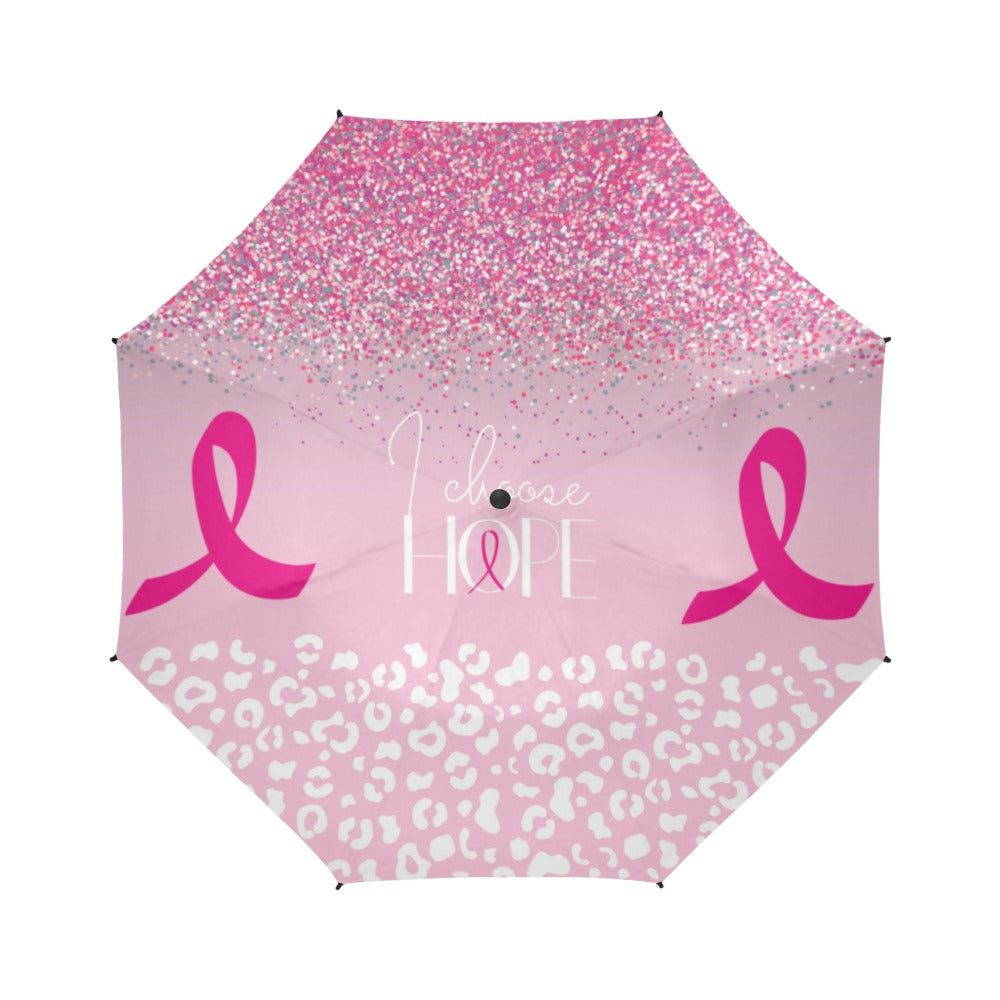 I choose Hope  Semi-Automatic Foldable Umbrella