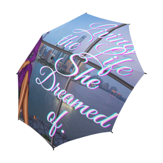Living the Life Semi-Automatic Foldable Umbrella (Model U05)