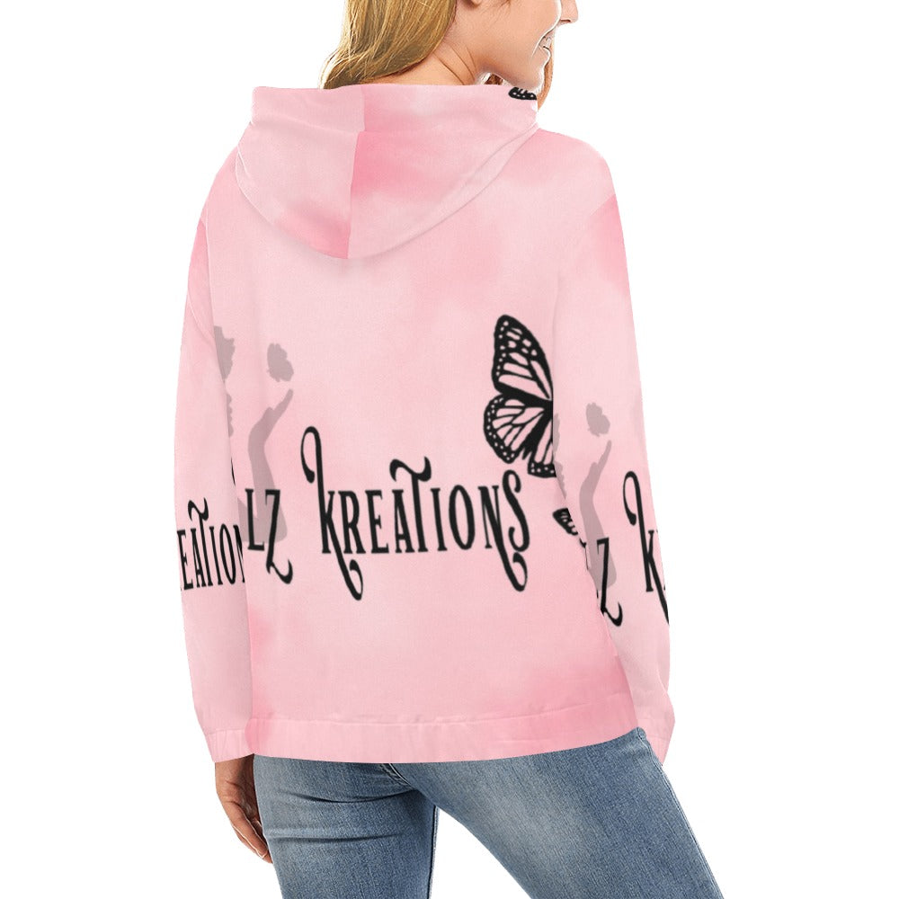 women's logo hoodie All Over Print Hoodie for Women (USA Size) (Model H13)