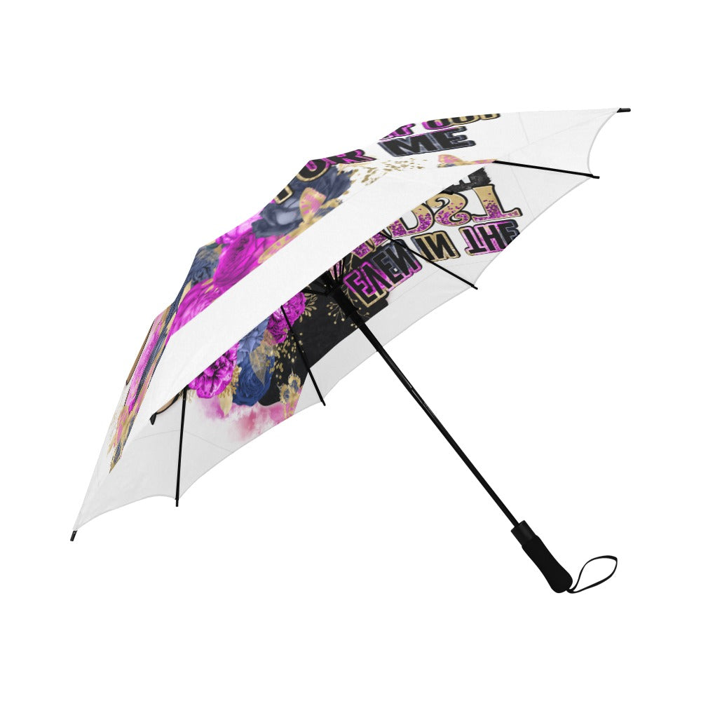 Storm Purple Semi-Automatic Foldable Umbrella (Model U05)